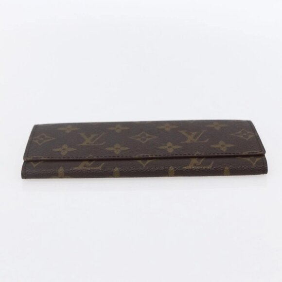 LOUIS VUITTON Monogram Porte Yen 3 Credit Long Wallet M61818 LV Auth BA8363 - Picture 7 of 16